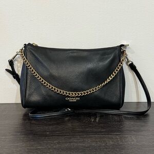 Coach Carrie Crossbody Bag – Refined Pebble Leather | Gold-Tone Hardware